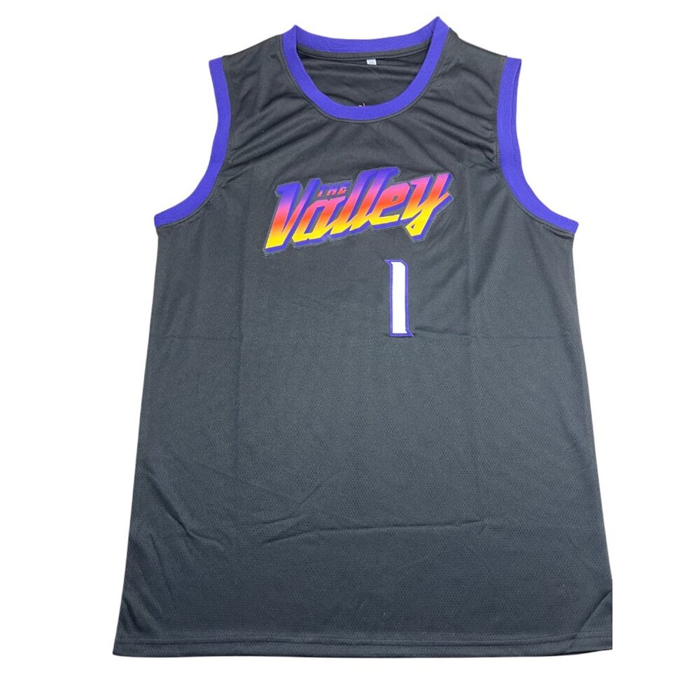 Phoenix Suns Devin Booker #1 Stitched Basketball Jersey Men's Black